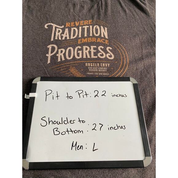 Mens Angels Envy Distillery Tee Size Large Pre Owned Gray - Picture 5 of 5